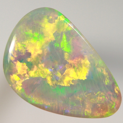 SOLID CRYSTAL OPAL Quality opal. Very bright, clean colours in a RARE Hologram pattern. With VIDEO